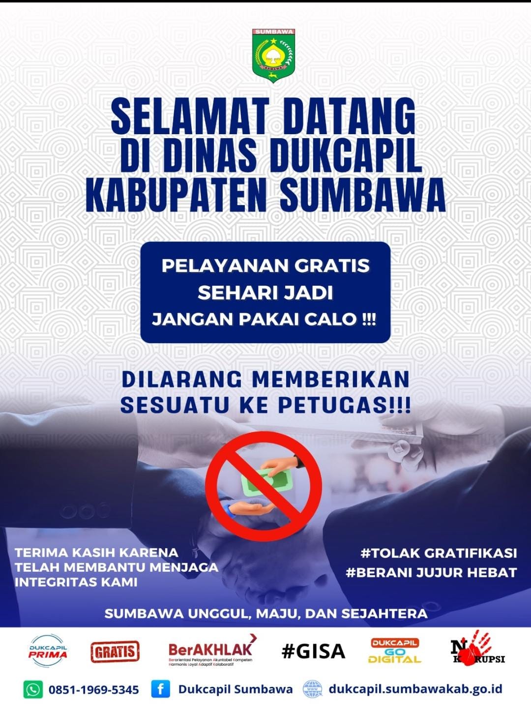 SELAMAT DATANG DI DISDUKCAPIL KABUPATEN SUMBAWA